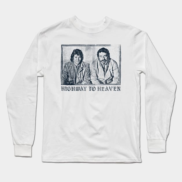 Highway to Heaven //// 80s Kid Design Long Sleeve T-Shirt by DankFutura